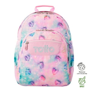 Tottto - Mochila Escolar Para Niña Notebook 14"" Rayol