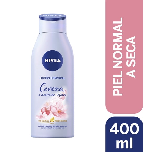 Loción Nivea Corporal Cereza & Aceite de Jojoba, 400 ml