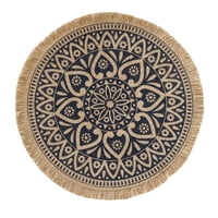 Magideal - Manteles Individuales , Manteles Individuales Con Borlas Bohemias, Manteles Individuales De Cocina De Tela Resistente Al Calor De De 3 Borla Marrón C