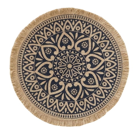 Magideal - Manteles Individuales , Manteles Individuales Con Borlas Bohemias, Manteles Individuales De Cocina De Tela Resistente Al Calor De De 3 Borla Marrón C