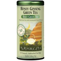 Tea The Republic Of Tea Honey Ginseng Green, 50 Bolsitas De Té