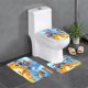 thumbnail image 1 of Zoo Battle Arena Juego de 3 alfombras de baño de coral fleece: tapete de baño + alfombra de inodoro en forma de U + funda de tapa de inodoro en forma de O, 1 of 6
