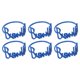 thumbnail image 4 of Juego De Anillos Para Servilletas Con Letras Bismillah * 6 Hebillas Para Servilletas Para Casa De Vacaciones, Boda, Azul, 4 of 5