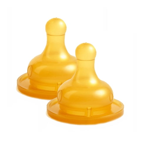 Suavinex - Repuesto Tetina Redonda Latex 2 Un +0 Meses Flujo Lento