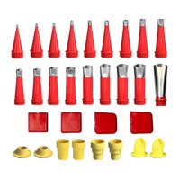 Ioensy - Boquilla De Calafateo De Acero Inoxidable, Herramienta De Extensión De Repuesto De Fácil Uso, Suministros De 30 Piezas