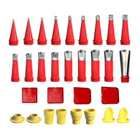 Ioensy - Boquilla De Calafateo De Acero Inoxidable, Herramienta De Extensión De Repuesto De Fácil Uso, Suministros De 30 Piezas