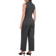 thumbnail image 3 of INSPIRE CHIC Mono para Mujer Cuadros Solapa Sin Mangas Doble Botonadura Pierna Ancha Casual de Negocios Trabajo Monos XL Gris Oscuro, 3 of 6