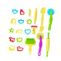 Magideal - Juego De 20 Piezas De Arcilla Para Niños Con Rodillo, Juguete Diy, Juguetes De Arte Preescolar, Accesorios Creativos De Arcilla, Regalo Para Niñas Y N