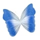 thumbnail image 3 of Mariposa Artificial Gigante Decorativa Para Fotos, Ideal Para Bodas, Interiores Y Exteriores, Con Degradado Azul Oscuro., 3 of 5