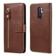 thumbnail image 5 of Funda con Cremallera para Xiaomi Redmi 9, Carcasa Cartera de Cuero PU con Soporte y Tarjetero, 5 of 6