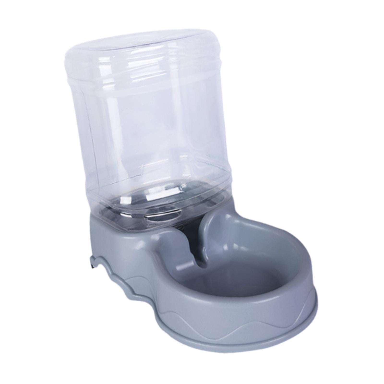 Dispensador De Comida Para Perros Y Gatos, Alimentador Automático Para Mascotas De 3,5 L, Dispensador De Agua Para Perros Pequeños, Conejos Y Cachorros, Color Gris