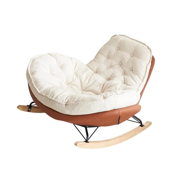 Mecedora Penguin, Silla De Ocio Cómoda Individual Para El Porche Del Hogar, Interior, Marrón