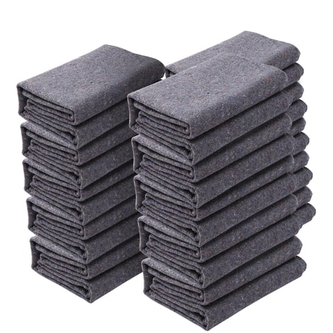 Mantas De Mudanza Vevor De 9,53 Kg, 12 Paquetes De 72 X 54 Pulgadas, Color Gris