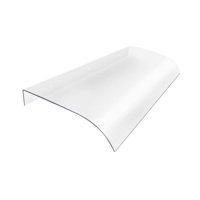 Magideal - Toldo De Ventana Sombra De Patio Transparente Impermeable Fácil Instalación Cubierta De Porche De Dosel De Puerta Para El Jardín Balcón Al Aire Libre 40Cmx50Cm