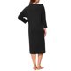 thumbnail image 3 of INSPIRE CHIC Camisón térmico de mujer de Dralon Fleece acanalado de manga larga con cuello redondo caído y ajuste holgado, vestido de dormir midi, pijama, talla M, negro, 3 of 6