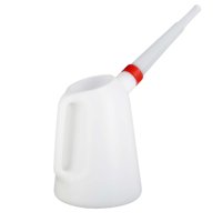 Ioensy - Jarra Medidora De Aceite Con Boquilla Flexible Y Tapa Para Viajes En Coche, 1,2 L