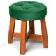 thumbnail image 1 of Pouf Puff Spring Felpa Verde, 1 of 2