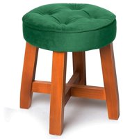 Barra Design - Pouf Puff Spring Felpa Verde