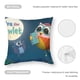 thumbnail image 5 of Eva la Lechucita Fundas de almohada de terciopelo con tema, regalos de funda de almohada, decoración para el hogar, cojín de lanzar, regalo de cumpleaños para fans y parejas.50*50cm., 5 of 6
