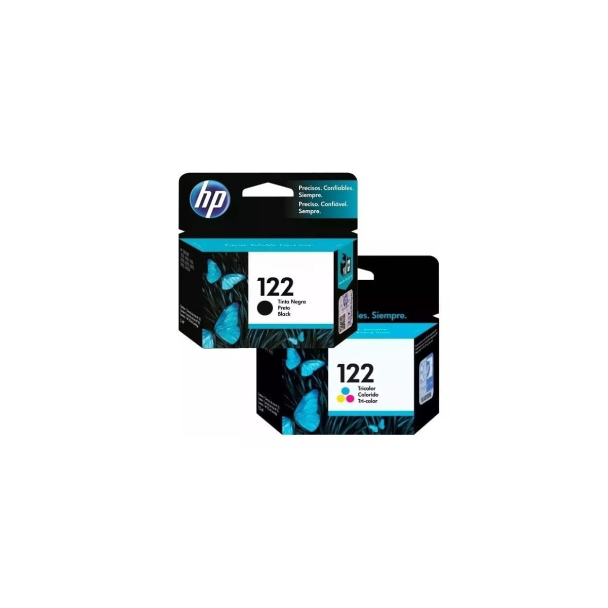 Pack Cartuchos Hp 122 Original Negro / Tricolor