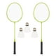 thumbnail image 3 of 2 Raquetas De Bádminton Con 3 Bolas De Nailon, Raquetas De Bádminton De Entrenamiento Familiar, Verde, 3 of 5