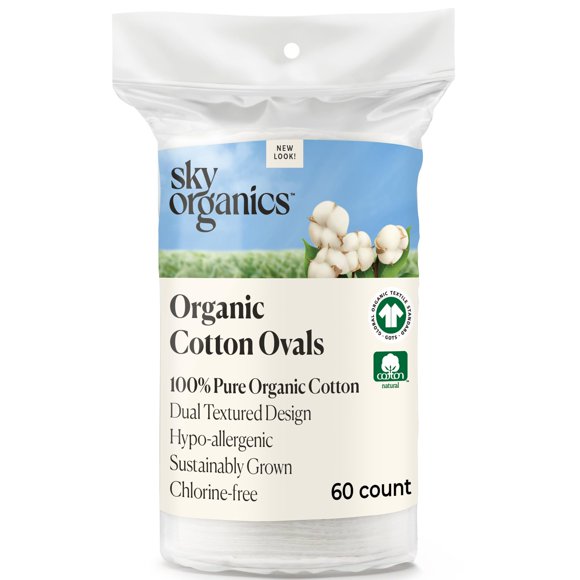 Discos de Algodón Sky Organics 60 uds sin Cloro