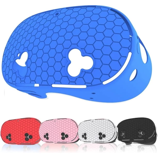 Funda protectora de silicona para Meta Quest 3S - Protector de la carcasa del casco de RV a prueba de arañazos y polvo, accesorio de juego-Azul