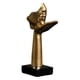 thumbnail image 2 of Figura Abstracta Escultura Golpe Besos Estatuillas Estilo Retro Artesanía Mesa Aureate, 2 of 5