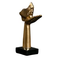 Magideal - Escultura De Figura Nórdica, Figuritas De Besos, Decoración, Accesorios Para Fotos, Manualidades, Estatua De Arte De Resina Para Centros De , Dorado