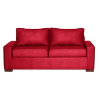 Latam Home - Sofa Livorno 3 C Cuero Kentucky Rojo