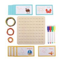 Magideal - Tablero Geométrico De Madera Para Desarrollo De Tablero Geométrico, Rompecabezas Con Forma De Juguete, Bloque De , Material De Manipulación