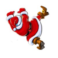 Magideal - Pegatina De Pared Para Baño De Papá Noel, Decoración Navideña, Pegatina De Cubierta De Inodoro De Pvc Para Baño, Habitación De Niños, Wc, Cocina Y Bañ