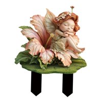 Ioensy - Letrero Acrílico De Estaca Decorativa Para Jardín, Hada De Las Flores, Para Césped, Patio Exterior
