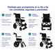 thumbnail image 3 of Silla De Ruedas De Transporte Geriatrica Ultra Liviana Gris, 3 of 3
