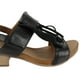 thumbnail image 4 of Sandalia Exs Flecos Cuero Negra, 4 of 5