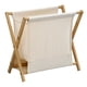 thumbnail image 3 of Cesto de Ropa Sucia Plegable de Bambú, Portátil, Fácil de Transportar, Abierto para La Familia, Mantiene La Ropa Sucia Ordenadamente Guardada Beige 40x30x38cm, 3 of 5