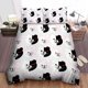thumbnail image 2 of Danganronpa Momokawa & Momomi cute head pattern feather duvet cover bedding set3-Piece Bedding Set (1 Duvet Cover + 2 Pillow Shams), 2 of 5
