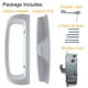 thumbnail image 4 of Juego de manijas para puerta de patio y cerradura de embutir HaUsun, color blanco fundido a presión, 4 of 7