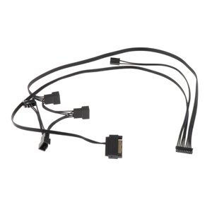 Magideal - Accesorios De Cable Del Conector Del Enfriador De Agua Piezas De Repuesto Fáciles De Usar Línea De Suministro De Energía Cable Liviano Estable Para 9 Pines