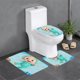thumbnail image 1 of Juego de Alfombras de Baño Cocomelon Terciopelo Coral 3 Piezas, 1 of 6