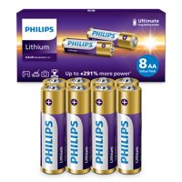 Batería De Litio Philips Aa 1,5 V L91, Paquete De 8 Unidades, 10 Años De Almacenamiento