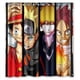 thumbnail image 1 of Cortina de ducha de Naruto Bleach One Piece Dragon Ball, juego de cortina de baño con ganchos, tamaño 66 x 72 pulgadas, 1 of 3
