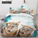 thumbnail image 1 of v87 Bed Sheets wolf bed cover set Adults Winter Duvet Cover Sets Kids,twin Full Queen King Bedroom Set Home Textile housse de couette 3-Piece Bedding Set (1 Duvet Cover + 2 Pillow Shams) Bed Sheets ju, 1 of 5