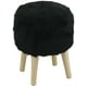 thumbnail image 1 of Pouf Bird Negro Piel Sintética 35x35x45 cm, 1 of 3
