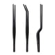 thumbnail image 1 of Conjunto de pinzas de cocina fina, pinzas de comida de acero inoxidable profesional, pinza de cocina larga negra para cocinar, chapar, decorar y barbacoa (NEGRO, 10 pulgadas), 1 of 3