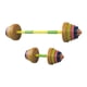 thumbnail image 5 of Juguetes para niños, mancuernas, barra educativa para niños mayores de 3 años, juego de pesas ajustable para levantamiento de pesas, multiusos para el Colores profundos, 5 of 5