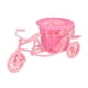 thumbnail image 4 of Bicicleta Flor Artificial Cesta Florero Planta Estante Para Fiesta Interior Decoración Del Hogar Rosa, 4 of 5