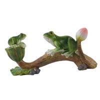 Ioensy - Estatua De Rana Para Jardín, Artesanía, Figura Decorativa Para Patio Trasero, Porche Exterior