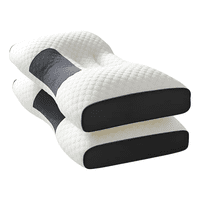 Pack X2 Almohada Belug Ergonómica Cervical Roro Con Memoria Algodón