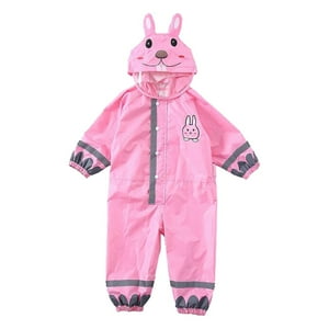 Sharplace - Chubasquero Lindo Para Niños, Chubasquero De Dibujos Animados, Ropa Impermeable Para Niños, Impermeable, Rosa S